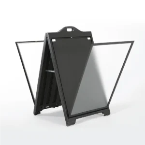 Stand Πεζοδρομίου A-Board διπλής όψης PVC - Mε κορνίζα μαύρο