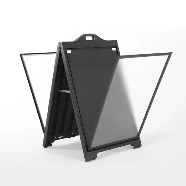 Stand Πεζοδρομίου A-Board διπλής όψης PVC - Mε κορνίζα μαύρο